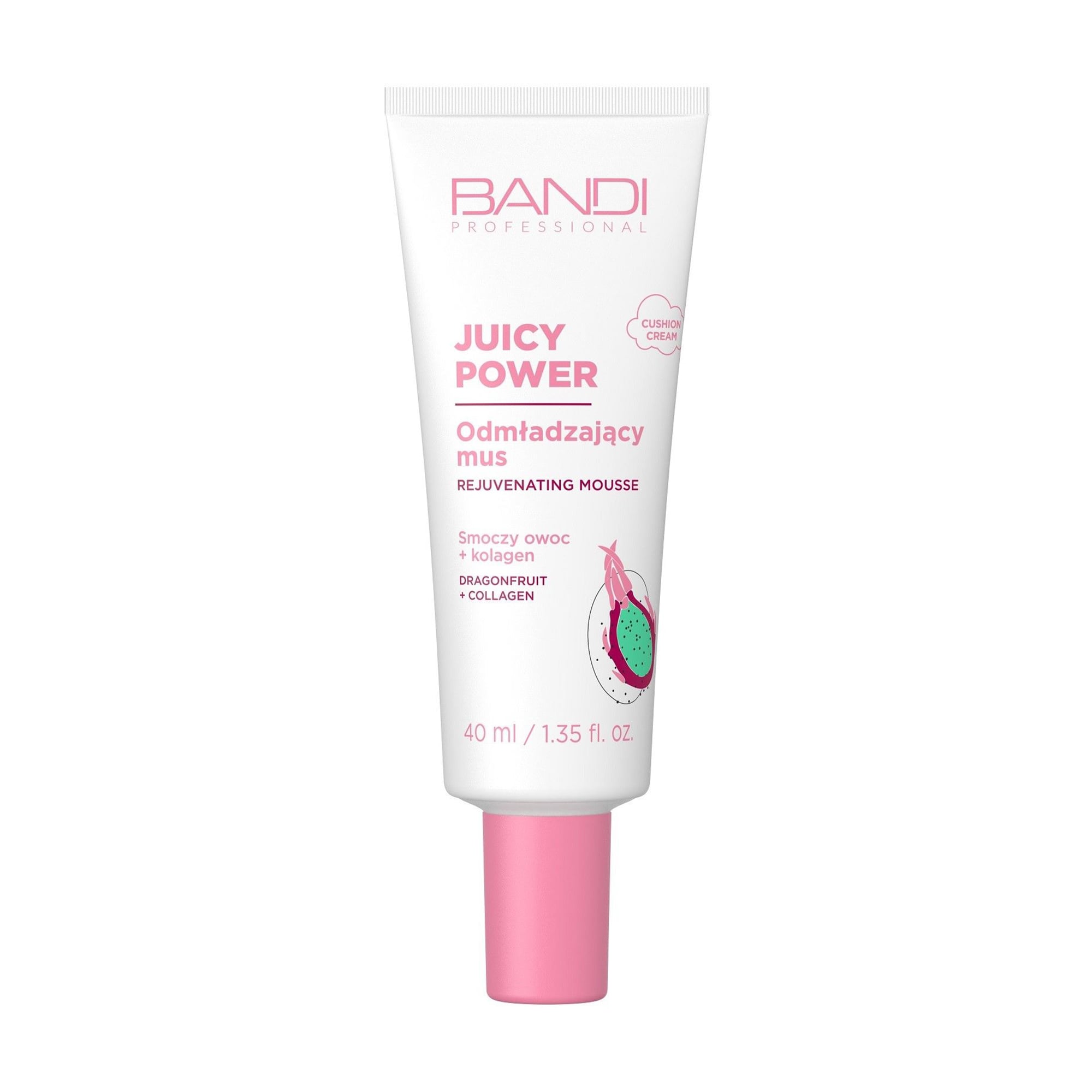Мус для обличчя Bandi Professional Juicy Power Rejuvenating Mousse Dragon Fruit + Collagen, 40 мл